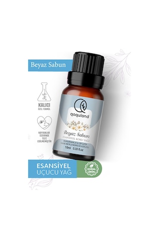 Qoqula Beyaz Sabun Esansiyel Uçucu Yağ 10 ML