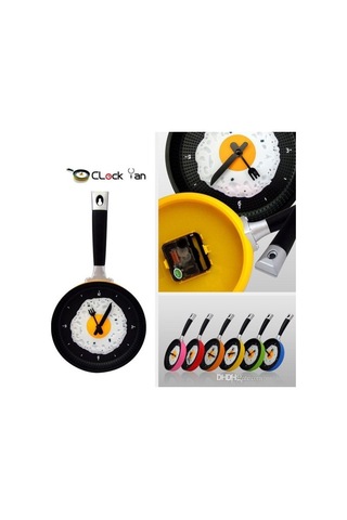 Tava Konseptli Duvar Saati Tdrtr Ahşap