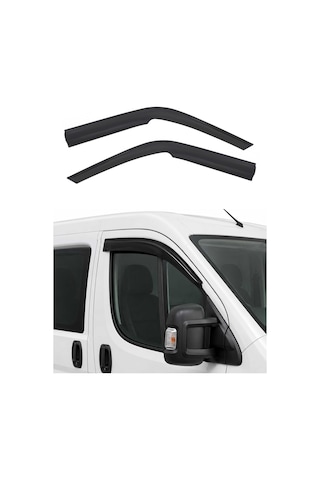 Fiat Ducato 2006-2024 Arası Uyumlu Araca Özel Sport Style Akrilik Cam Rüzgarlığı Koyu Duman 2 Parça
