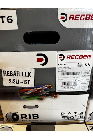 Reçber Cat 6 H.f. U/utp Sl400 23 Awg 305 Metre Gri