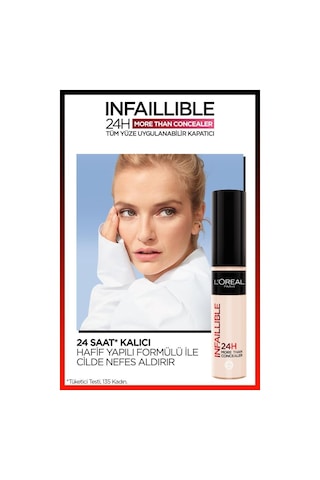 L'Oréal Paris Infaillible 24H Tüm Yüze Uygulanabilir Kapatıcı 323 Fawn + Mini Paradise Maskara