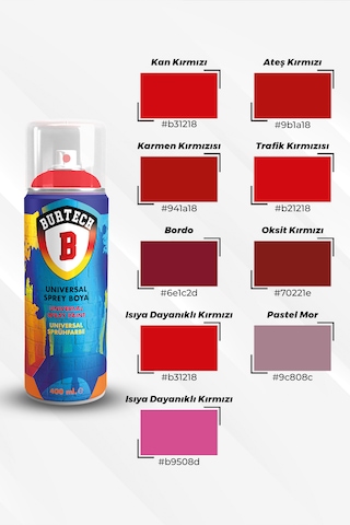 Universal Trafik Kırmızısı Akrilik Sprey Boya