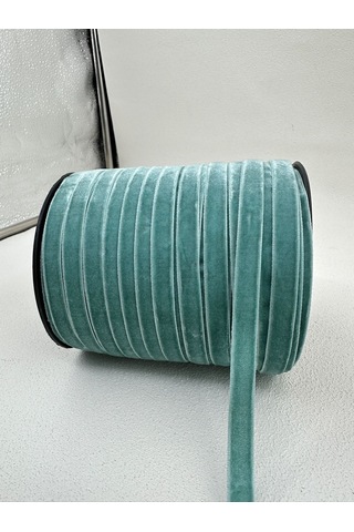 Paşateks- 1 Cm Düz Kadife-5 Metre-s. Yeşil