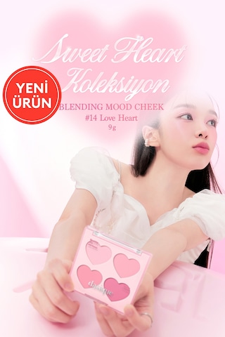 Dasique Karıştırılabilir Renk Tonlarına Sahip 4lü Allık Paleti Blending Mood Cheek 14 Love Heart 14 Love Heart