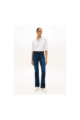 Tommy Hilfiger Cotton Easy Shırt Kadın Beyaz Uk Gömlek - Ww0ww48190