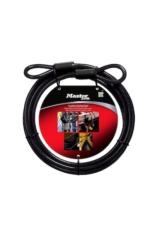 Master Lock 72dpf 15 Ft İlmekli Uçlu Örgülü Çelik Kablo Ve 3/8 In