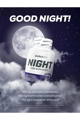 Bıotech Usa Night Tryptophan- 60 Caps