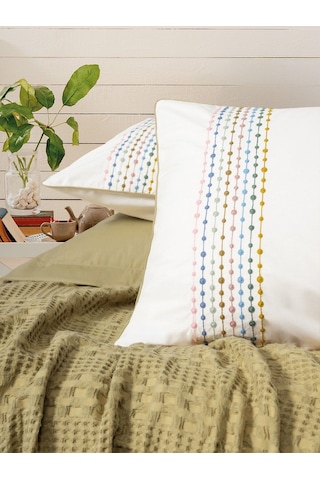 Cotton Box Cb Aura Pebble Tk Pıke Takımı+fıtted Carsaf Hardal Hardal