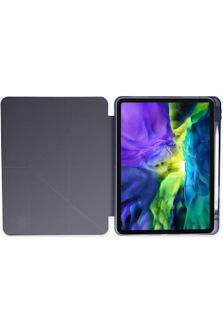 Samsung Galaxy Tab S6 Lite P610 Uyumlu Kalem Bölmeli Pu Deri Arkası Yumuşak Koruyucu Silikon Kılıf