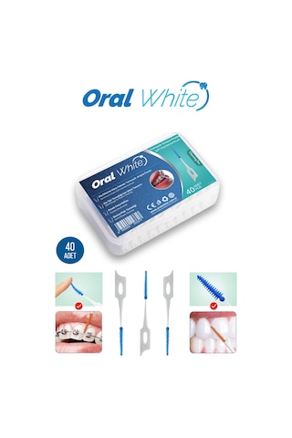 Oral White Soft Arayüz Fırçası Cleaning Pro Metalsiz 40 Adet