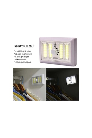 Dimmerli Işık Seviyesi Ayarlanabilir Ledli Lamba Wt-383 Evimdeyokyok Beyaz