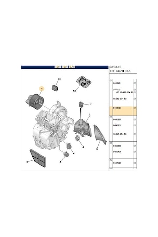 Kalorifer Motoru 307-206 Xsara 342745