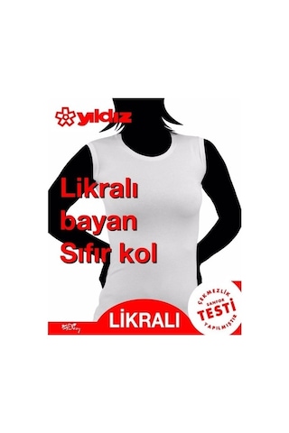 Yıldız Bayan Likralı Sıfır Kol Atlet Renk Seçenekli