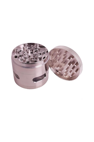 Pencereli 63 Mm. Silver Tütün Baharat Herbal Öğütücüsü Parçalayıcı Pt94slv