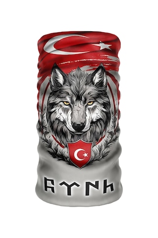 Bebo Store Extreme Outdoor Spor , Motorcu Ve Bisiklet Kullananlara Özel Desenli Buff Boyunluk Bandana Balaklava Kurt-212 Çok Renkli