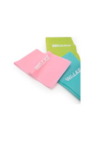 Walke 3 'lü Pilates Bandı Plates Egzersiz Direnç Lastiği Seti (UÇ KISMI AÇIK)