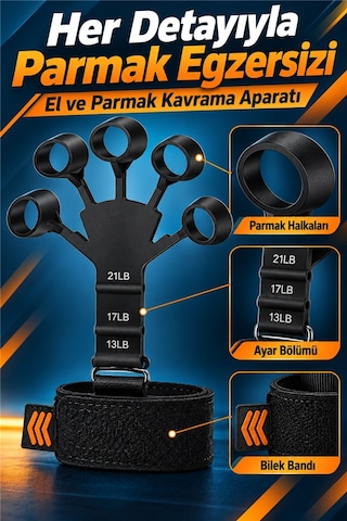 Mucize Home Özel Spor Kas Parmak El Bilek Kol Güçlendirici Geliştirici Kavrama Silikon Örümcek Lastik Siyah