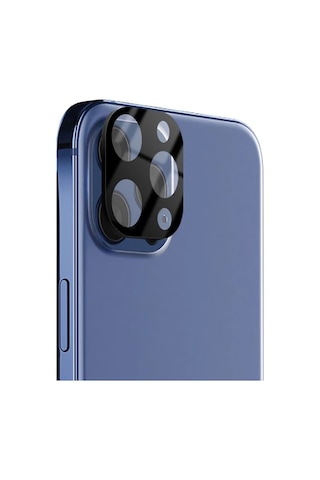 iPhone Uyumlu 12 Pro Max 6.7 3d Full Kaplama Tempered Cam Kamera Koruyucu- 5775