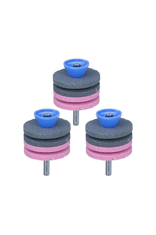 Teltree 3 Adet 4 Katlı Korundum Taşlı Kesici Bıçak Şişesi, Çim Biçme Makinesi İçin Uyumlu, Kolay Kurulum Ve Kaliteli Tasarım