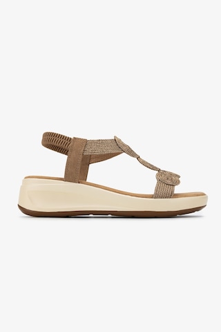 Valmenti Kadın Deri & Tekstil Rose Düz Sandalet 1141 1951-h12 Bn Sndlt Y26 Rose/camel Nubuck