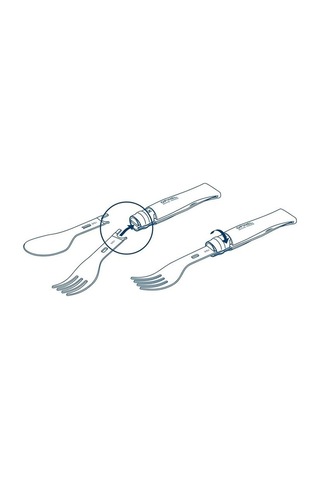 Opinel Nomad Plus Piknik + Çatal Kaşık Takımı