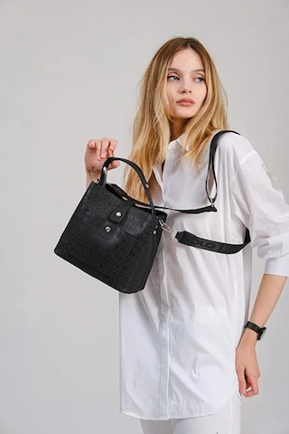 Just Polo Kadın Orta Boy Ayarlanabilir Askılı Şık El & Omuz Çantası Shoulder Bag Siyah