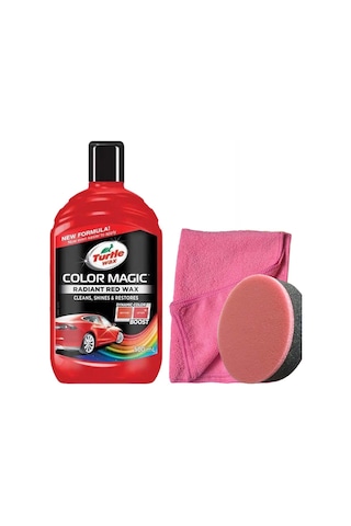 Turtle Wax Renk Yenileyici Kırmızı Cila 500 ML + Uygulama Süngeri