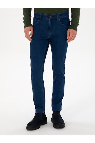 Cacharel Açık Mavi Slim Fit Pamuk Liyosel Karışımlı Jean Pantolon Lacivert