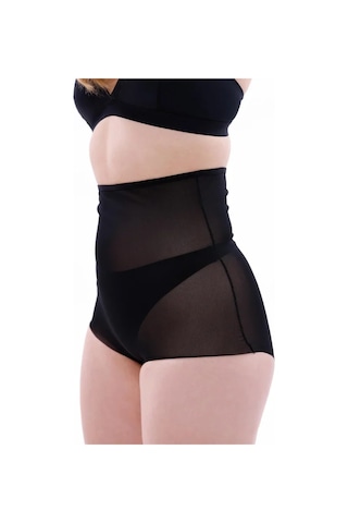 Linabloom Siyah Mı 2706 Lazer Tül Toparlayıcı Slip Hayalet Külot Korse