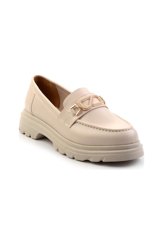 Bambi Bej Kadın Loafer Ayakkabı K01997010609 Bej