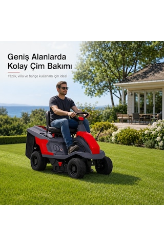 Ital T66rsh Loncin Motorlu Çim Biçme Traktörü 6 Hp 224 Cc 65 Cm Sepetli