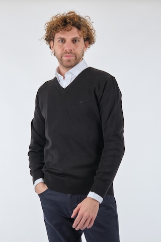 De Blasıo V Yaka Uzun Kollu Siyah Erkek Kazak 222340020 Siyah