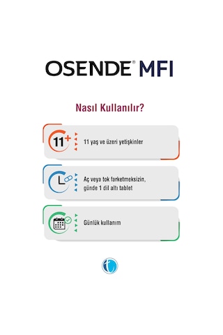 Osende Metilfolat Iyot 30 Tablet