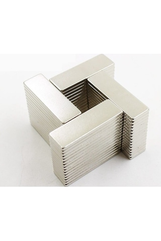 Neodyum Mıknatıs Dikdörtgen 30X10X2 Mm - 10 Adet