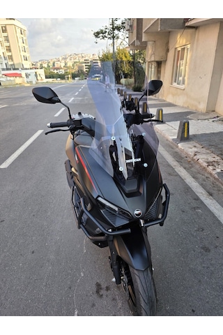 Motocam Rks Lince 125 Ön Cam 2021-2026 Model 55cm Füme Renkli 4mm Kısa