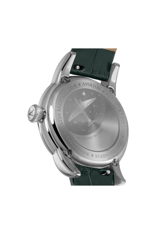 V.1.33.0.262.4 Yeşil Deri Kayışlı 36 Mm Kadın Kol Saati Safir Cam 2 Yıl Garantili Yeşil - 860619371 Metalik