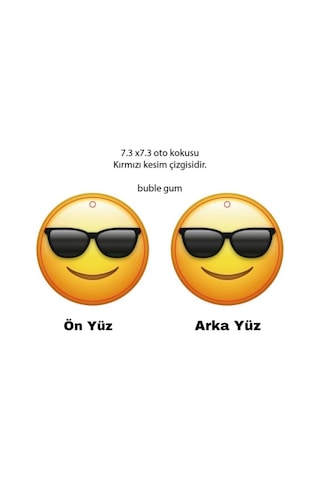 Oasis Life Cool Emoji Oto Araç Kokusu Sakız Kokulu Ekstra Kalıcı