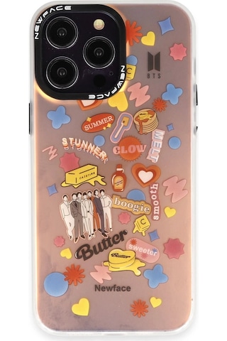 Cosmotex Newface Apple iPhone Uyumlu  14 Pro Max Kılıf Estoril Desenli Kapak - Estoril - 16