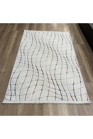 Luxess Halı Sunset 1171 Krem Modern Yumuşak Makine Halısı Krem Gökkuşağı