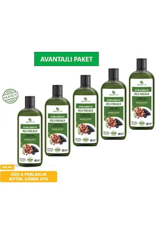 Bıttım & Çörekotu Şampuan 485ml 5li Set Tüm Saç Tipleri