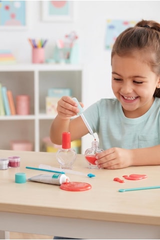 Clemento-ni Lisanslı Kendi Ojeni Yap Parlak Kırmızı Kolay Uygulanan Eğlenceli Oyuncak Tırnak Seti