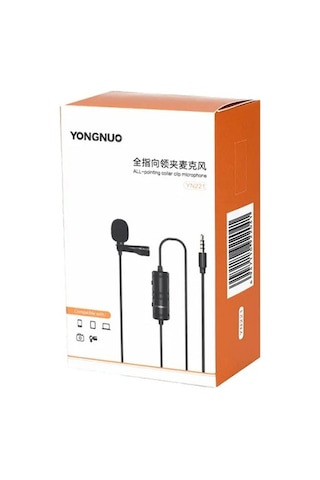 Yongnuo Yn221 Universal Lavalier Kablolu Yaka Mikrofon 6 Metre