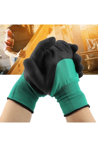 Mufunye Ergonomik 13 İğne Askılı, Soluklu Pamuk İpi, Geniş Alanlı Kayma Engellli, Bahçe Ve Ziraat Çalışmaları İçin Koruyucu Eldivenler Logo Yok