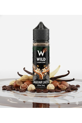 Jaguar Latte - Premium Aroma 30ml - Kahve, Fındık, Vanilya - Likit Tatlandırıcı