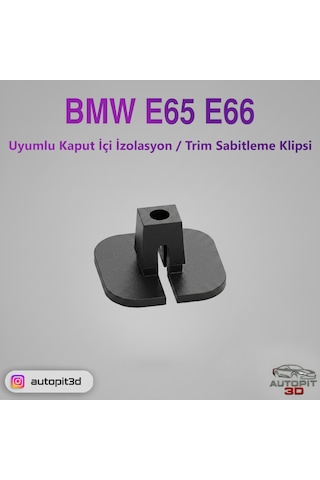 Bmw E65 / E66 Uyumlu Kaput İçi İzolasyon / Trım Sabitleme Klipsi 5'li Paket