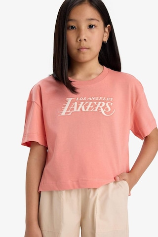 Defacto Kız Çocuk Nba Los Angeles Lakers Loose Fit Bisiklet Yaka Kısa Kollu Tişört E7633a825hsog606 Turuncu