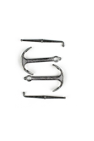 Occre 17014 35 Mm.antik Çapa Ve Dipçik, Zamak, 2 Adet-57378