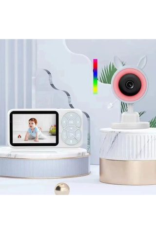 Vtn-71 Bebek Kamerası Kumandalı Monitörlü Işıklı Gece Görüslü Hatırlatıcılı Kamera