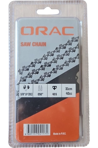 Kesik Zincir Orac 91 1.3 Mm, 20 Diş, Yuvarlak Ağız Dayanıklı Ve Pürüzsüz Kesim Performansı