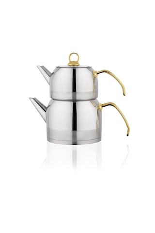 Ada Çaydanlık Takımı Orta Boy 4 Parça-gold Inox